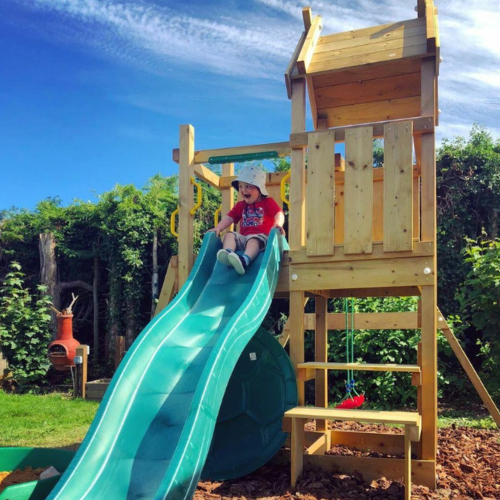 Jungle Gym climbing frame with slide