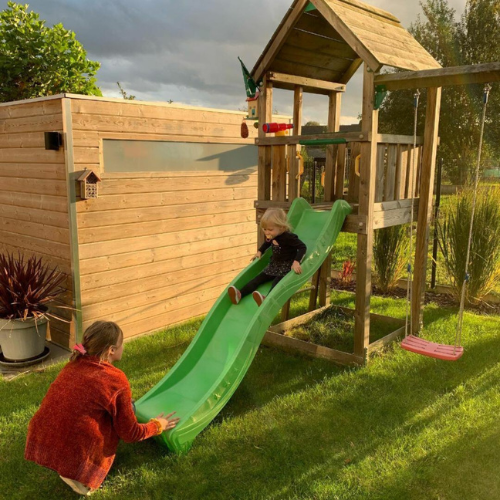 Jungle Gym climbing frame with slide